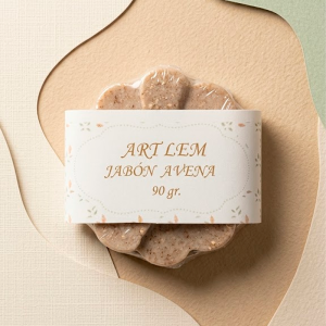 Jabón Natural de Avena Exfoliante y Regulador