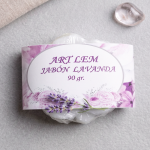 Jabón Natural de Lavanda Relajante e Hidratante