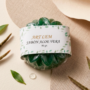 Jabón Natural de Aloe Vera Regenerador y Antiedad