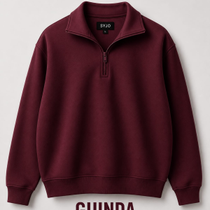 Polera SYJO Oversize Unisex Medio Cierre Franela Reactiva