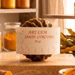 Jabón Natural de Cúrcuma para Acné y Cicatrización
