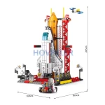 Cohete espacial - Lanzadera Espacial - Centro de Lanzamiento de Cohetes (512 piezas)