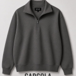 Polera SYJO Oversize Unisex Medio Cierre Franela Reactiva