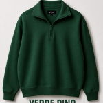 Polera SYJO Oversize Unisex Medio Cierre Franela Reactiva